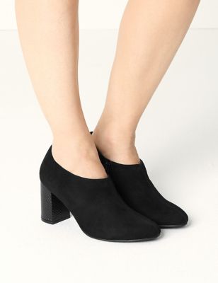 block heel shoe boots