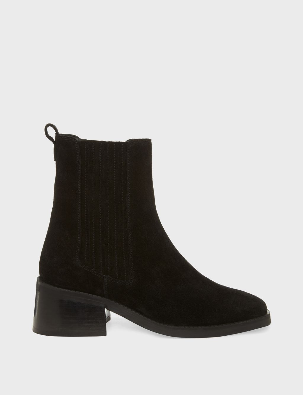 Suede Block Heel Square Toe Ankle Boots | HOBBS | M&S