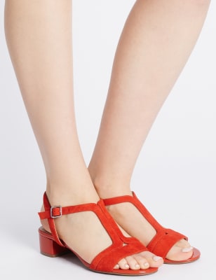 T bar 2025 sandals block heel