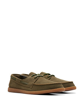 Suede Boat Shoes Image 2 of 6