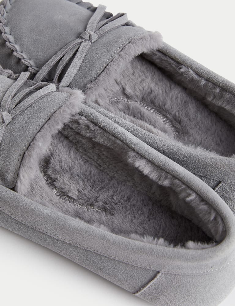 Moccasin slippers m&s best sale