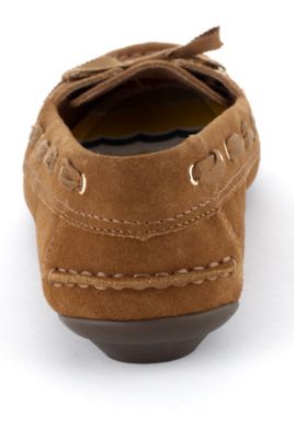 Suede Bow Moccasins Image 2 of 3