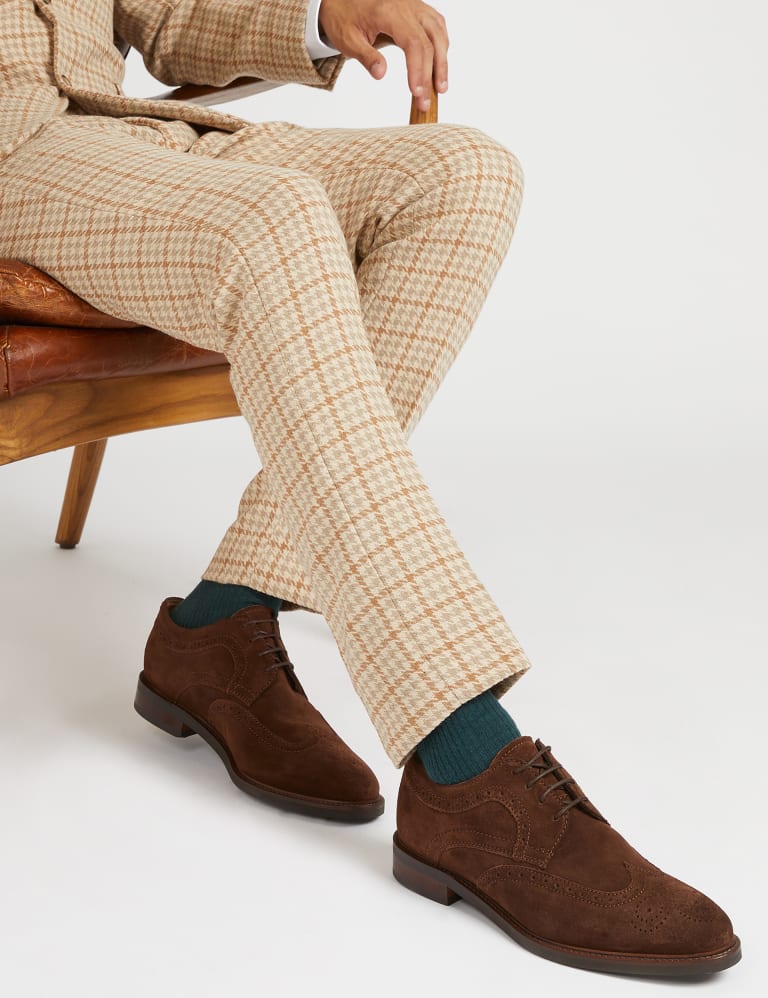 Suede Brogues