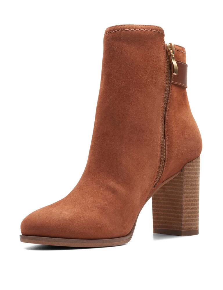 Clarks long shop suede boots