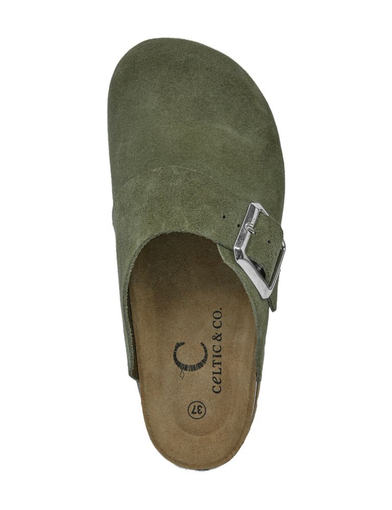 Suede Buckle Clogs 5 of 7