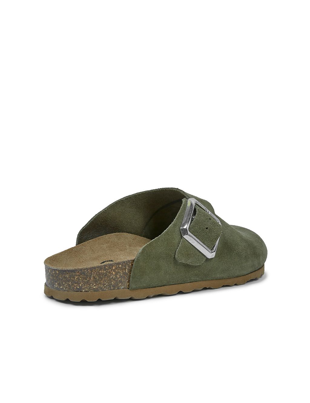 Suede Buckle Clogs 5 of 7