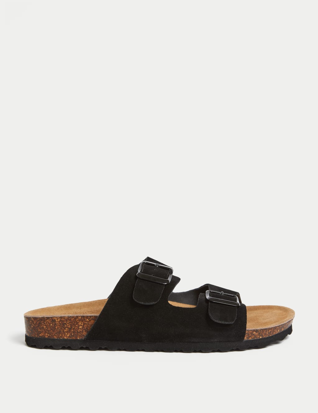 Suede Buckle Footbed Mules 3 of 3