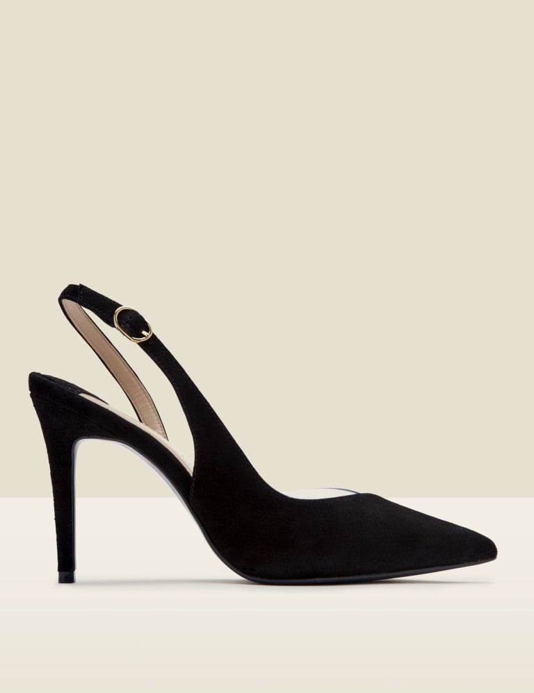 Suede court heels online