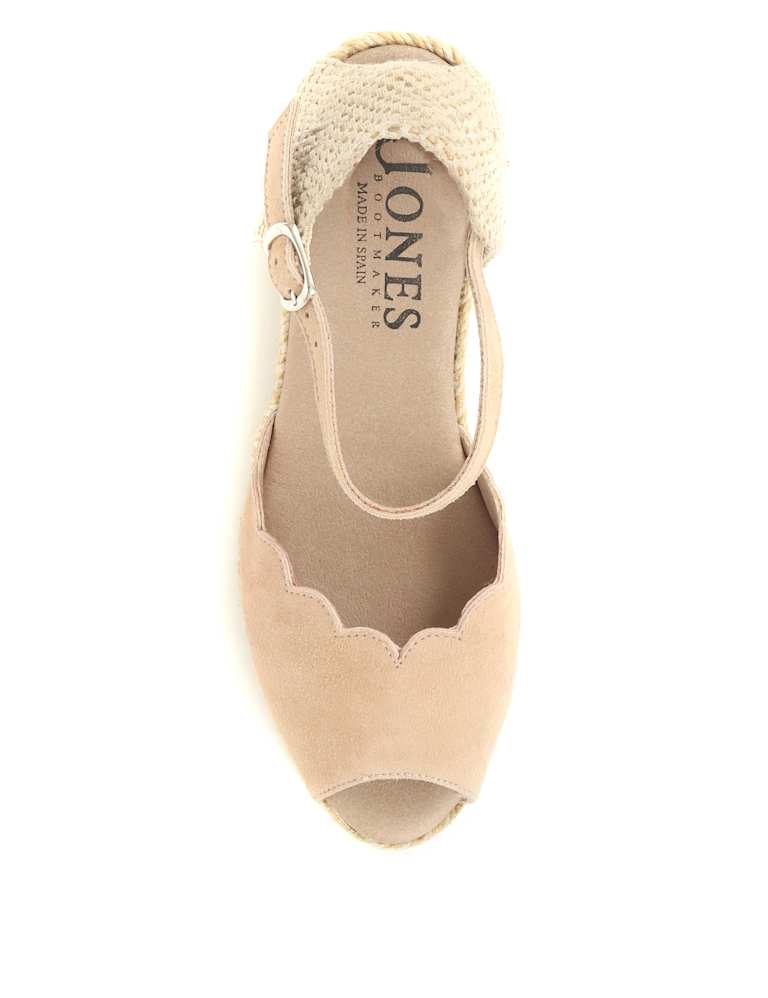 Suede Buckle Wedge Espadrilles 3 of 5