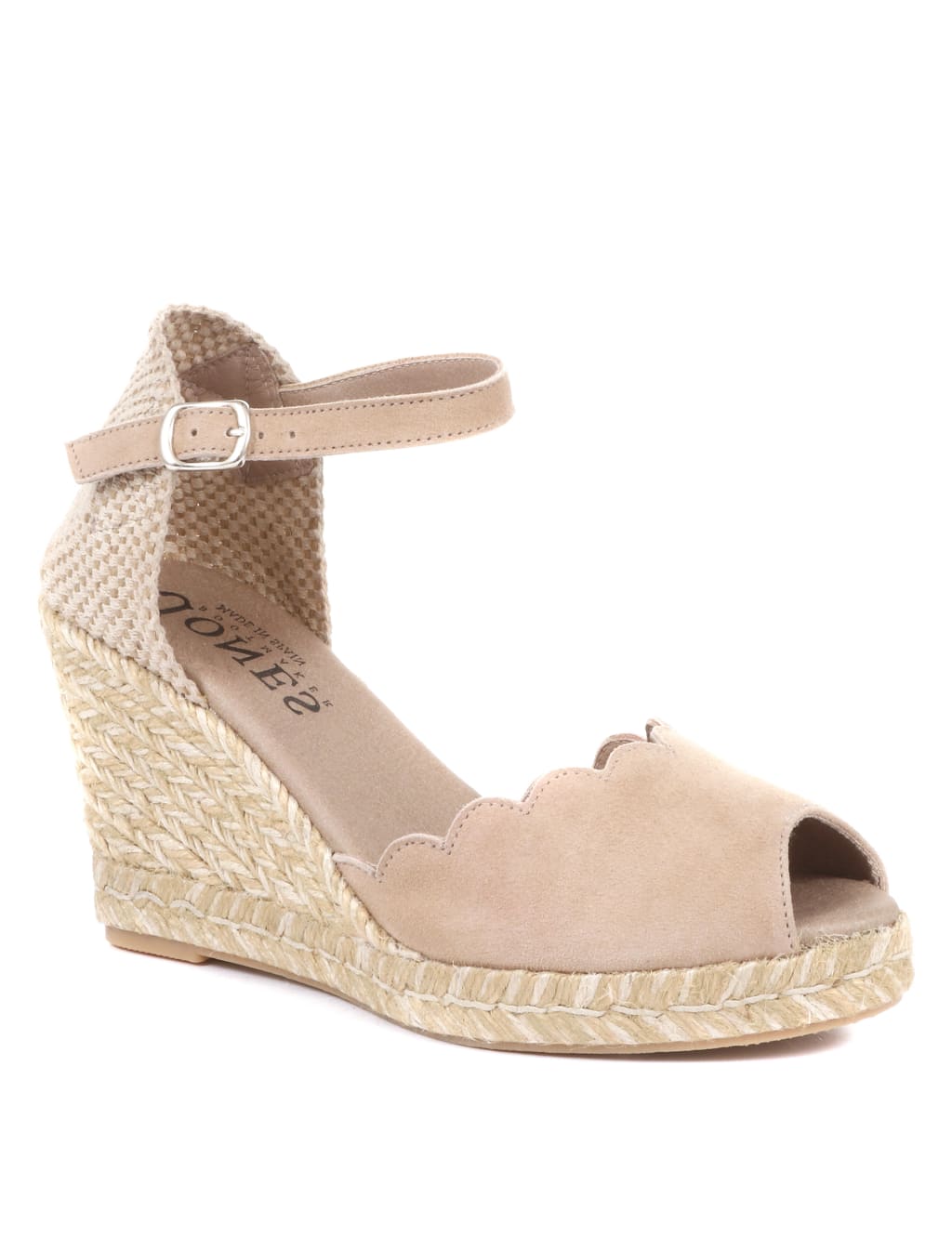 Suede Buckle Wedge Espadrilles 1 of 5