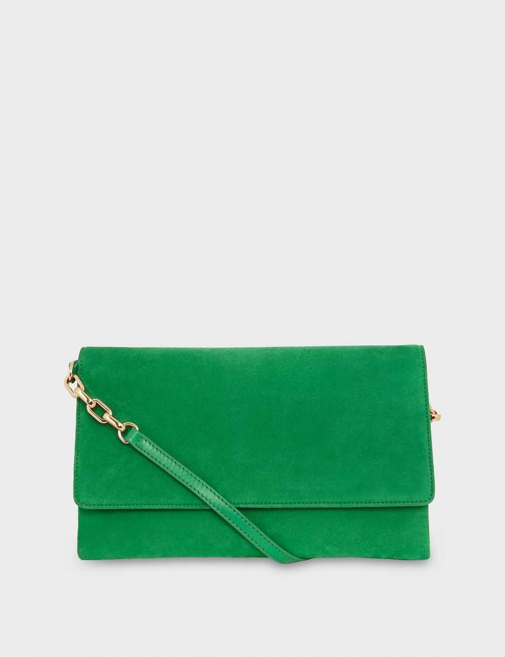 Suede Chain Strap Clutch Bag 1 of 5