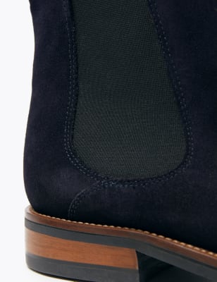 Marks and spencer blue suede boots sale