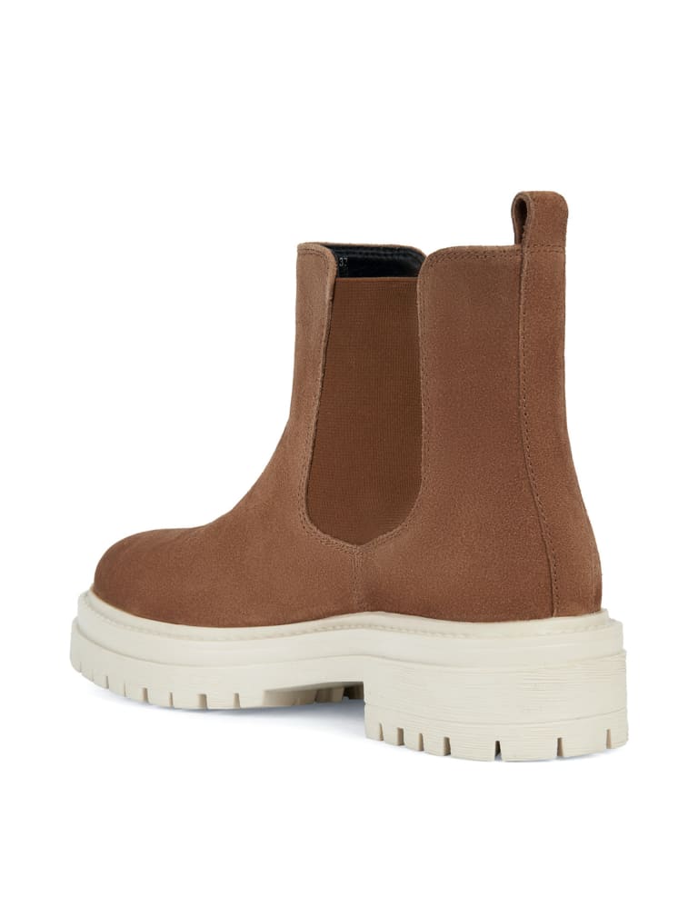 Suede Chelsea Cleated Ankle Boots Geox M S