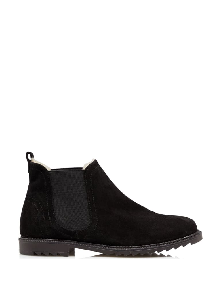 Suede Chelsea Flat Ankle Boots Dune London M S
