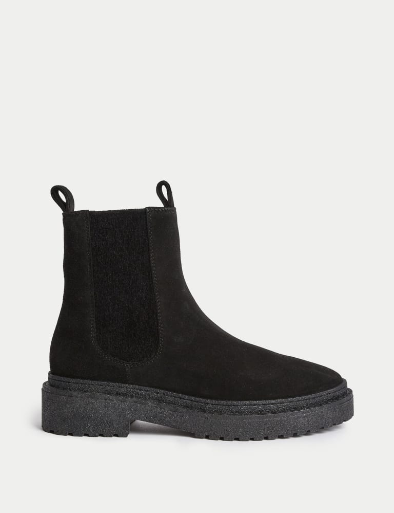 Marks and spencer hotsell black suede boots