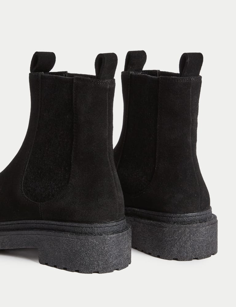 M&s black suede discount boots