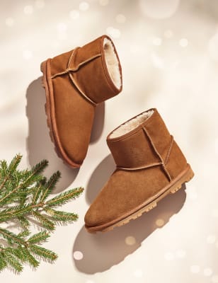 suede slipper boots