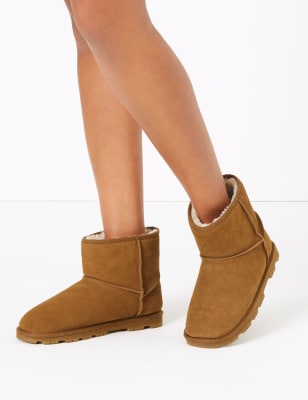 suede slipper boots