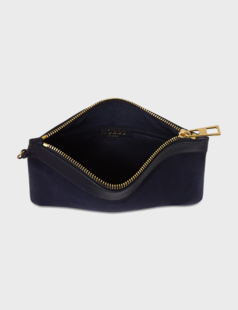 Black suede new arrivals evening bag
