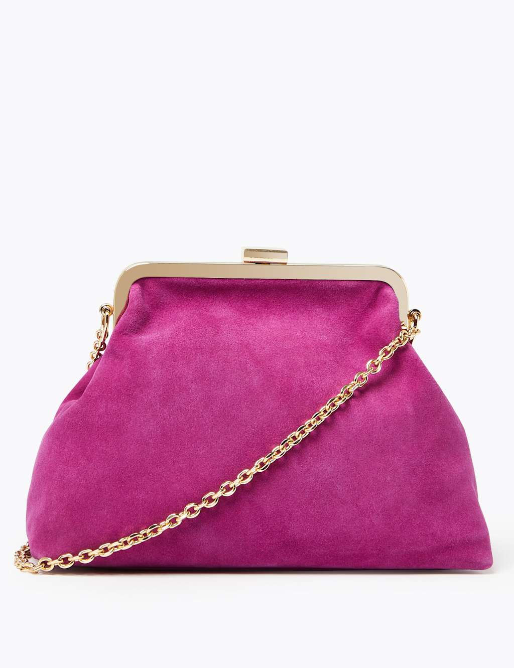 Suede Clutch Bag M&S Collection M&S