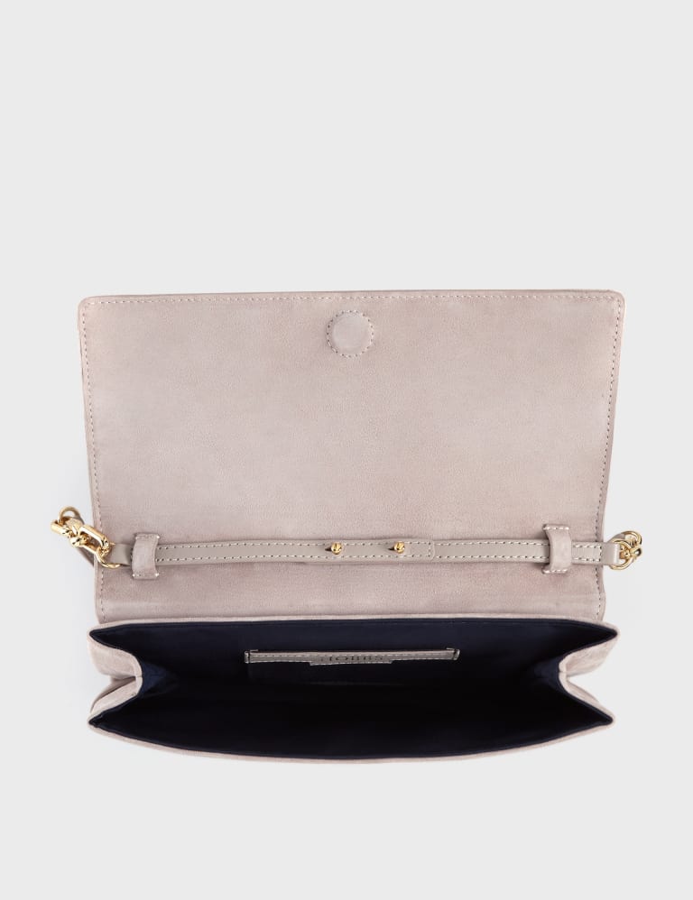 Buy Dkny Monogram Leather Crossbody Bag - Neutrals At 25% Off