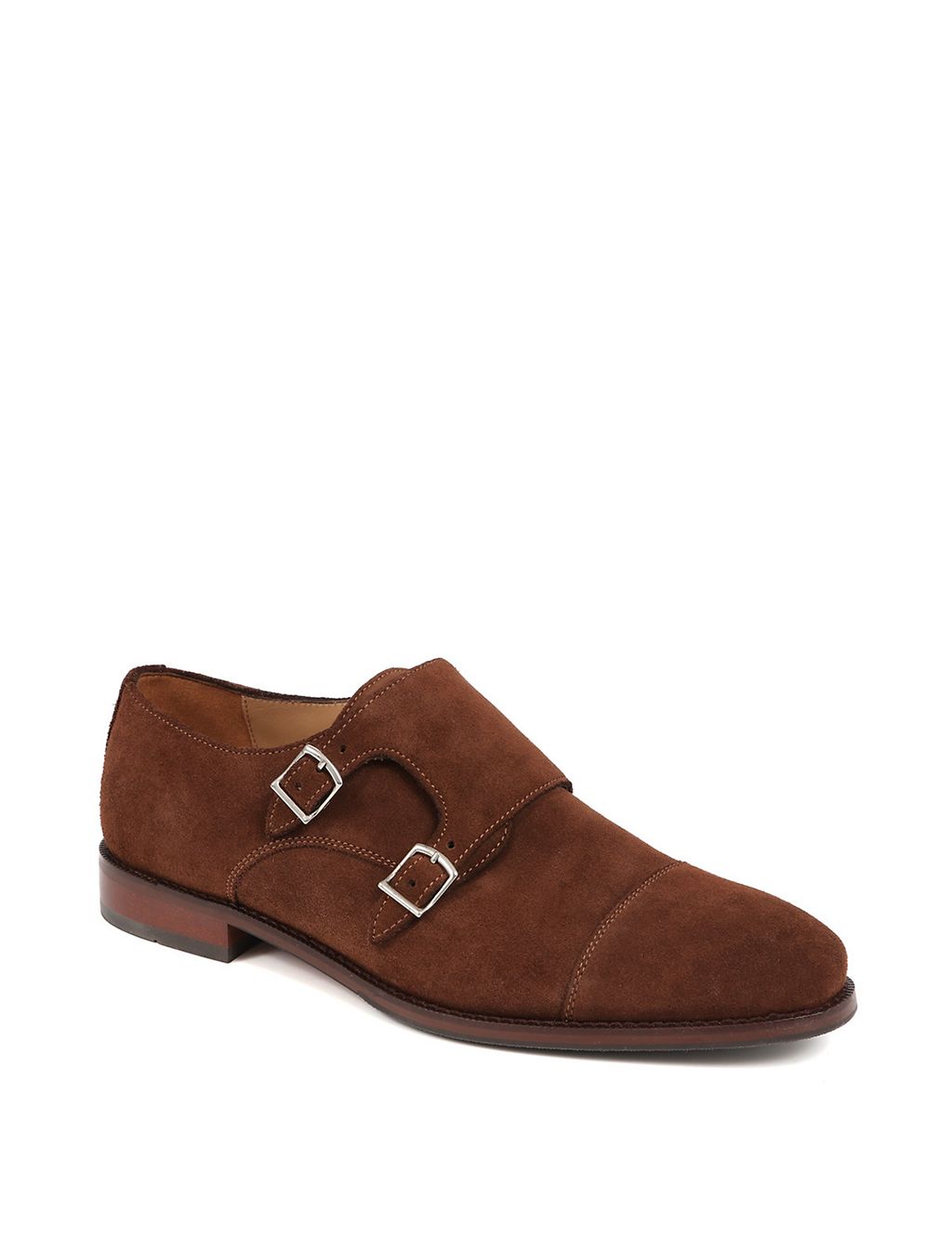 Suede Double Monk Strap Shoes 6 of 7