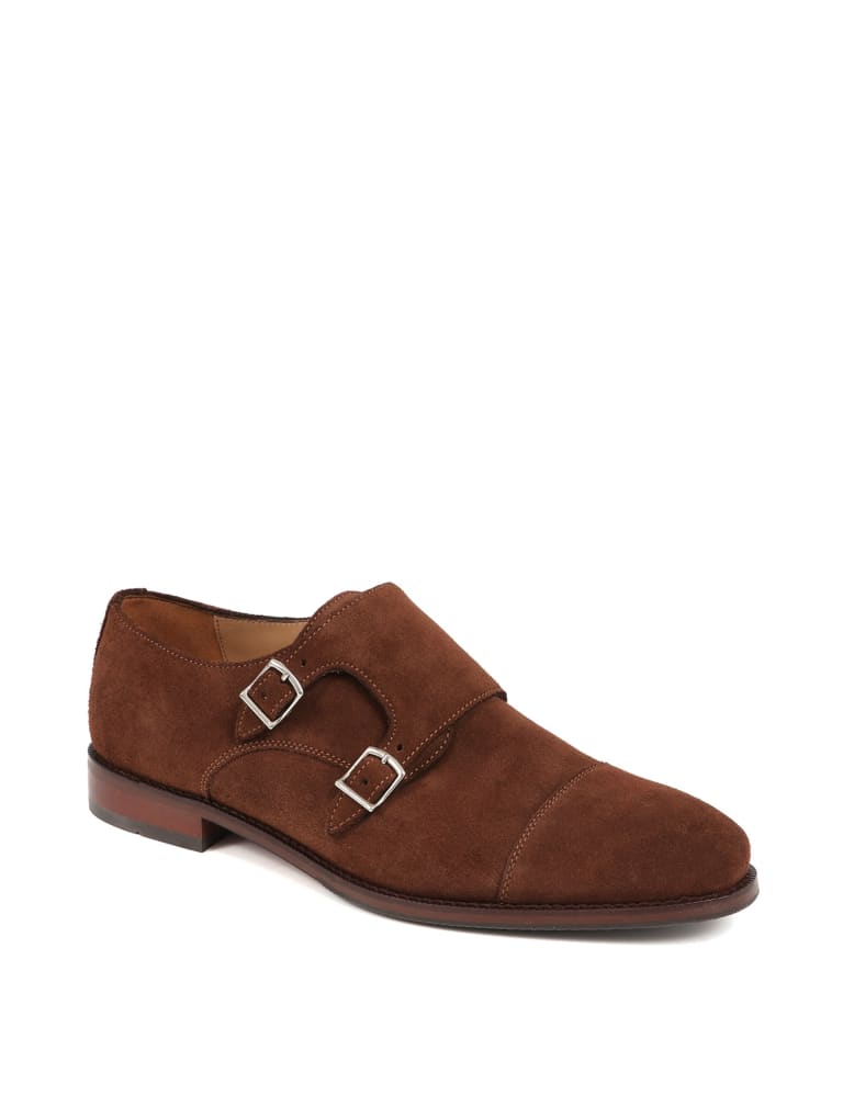 Suede Double Monk Strap Shoes Jones Bootmaker M S