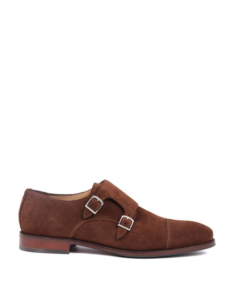 Suede Double Monk Strap Shoes 3 of 7