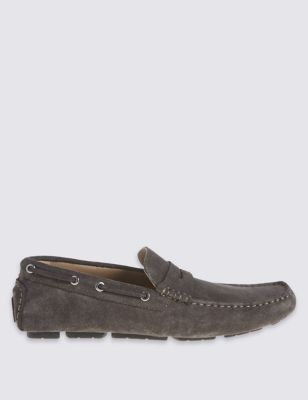 Suede Driver Slip-on Shoes Image 2 of 4
