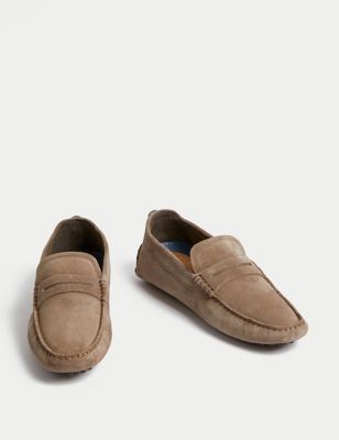 Suede Driving Shoes Image 2 of 4