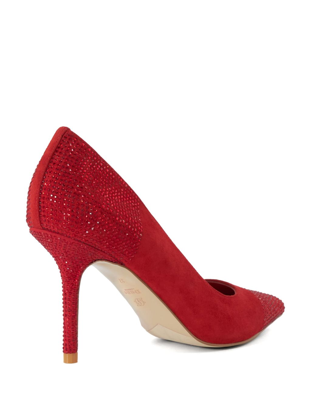 Suede Embellished Stiletto Heel Court Shoes | DUNE | M&S