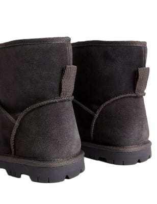 Mens zip up top slipper boots