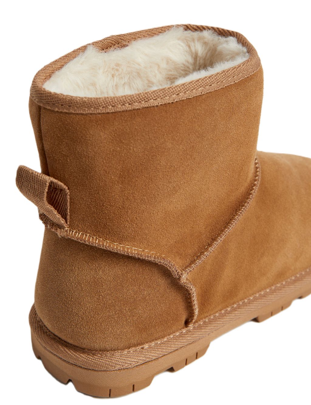 Suede Faux Fur Lined Slipper Boots 2 of 3