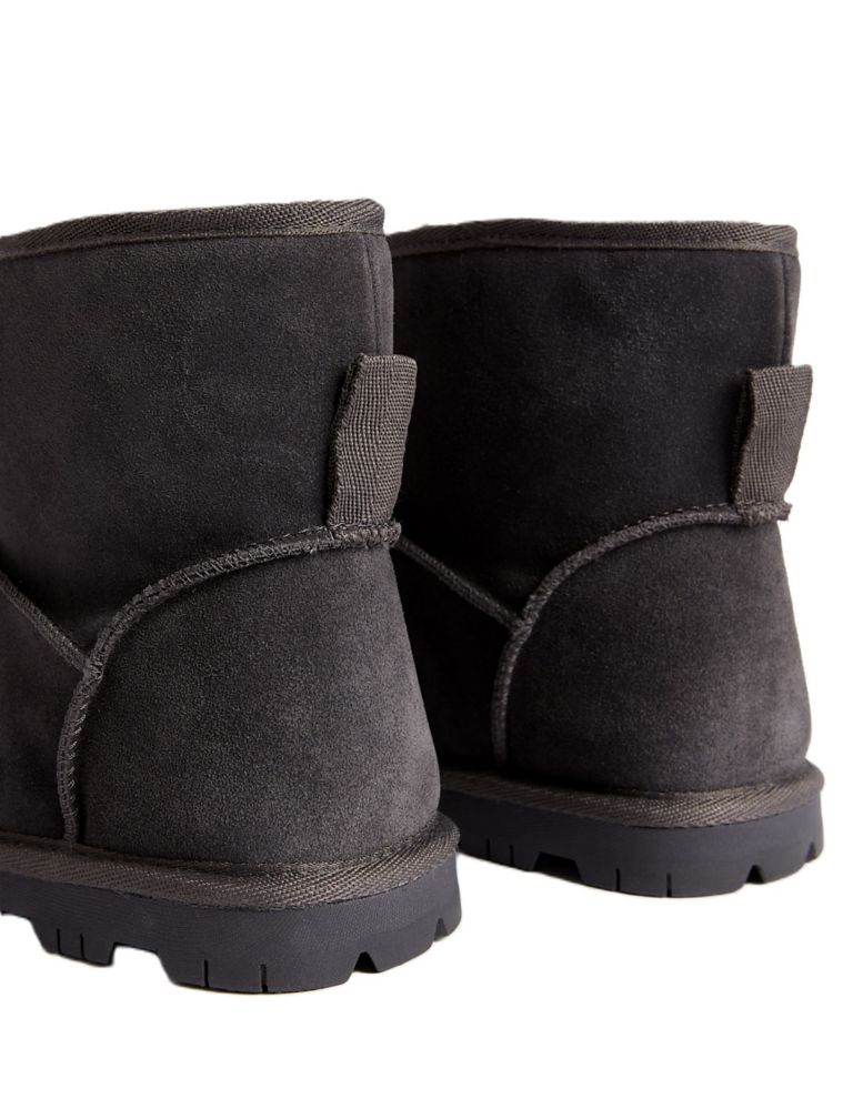 Suede Faux Fur Lined Slipper Boots 3 of 3