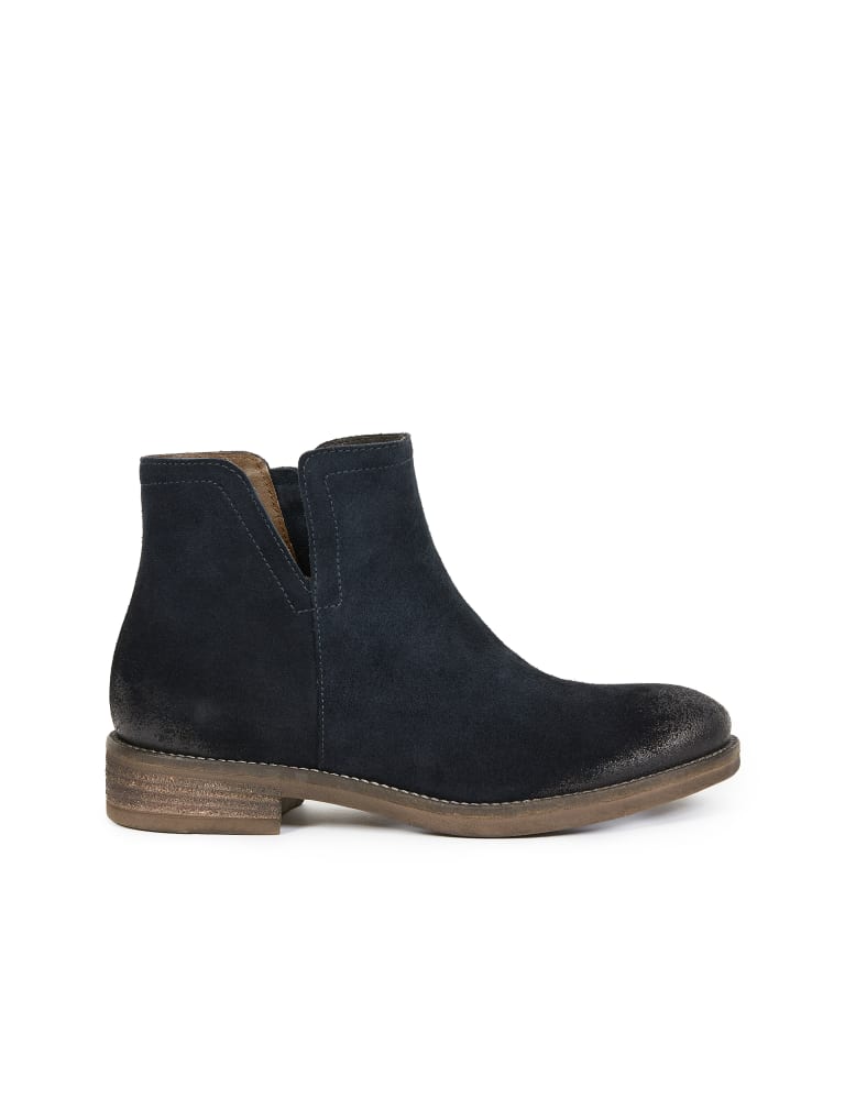 Flat suede ankle booties sales