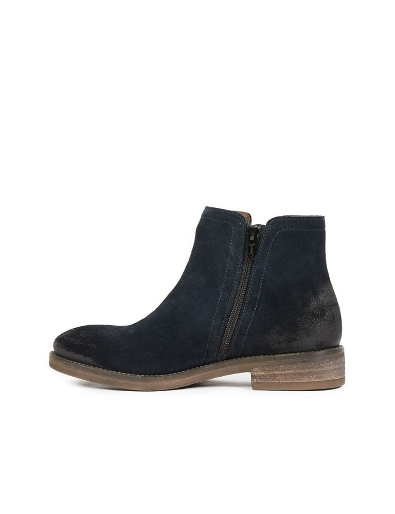 Suede Flat Ankle Boots 3 of 6