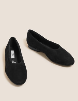 Suede Flat Ballet Pumps | M&S Collection | M&S