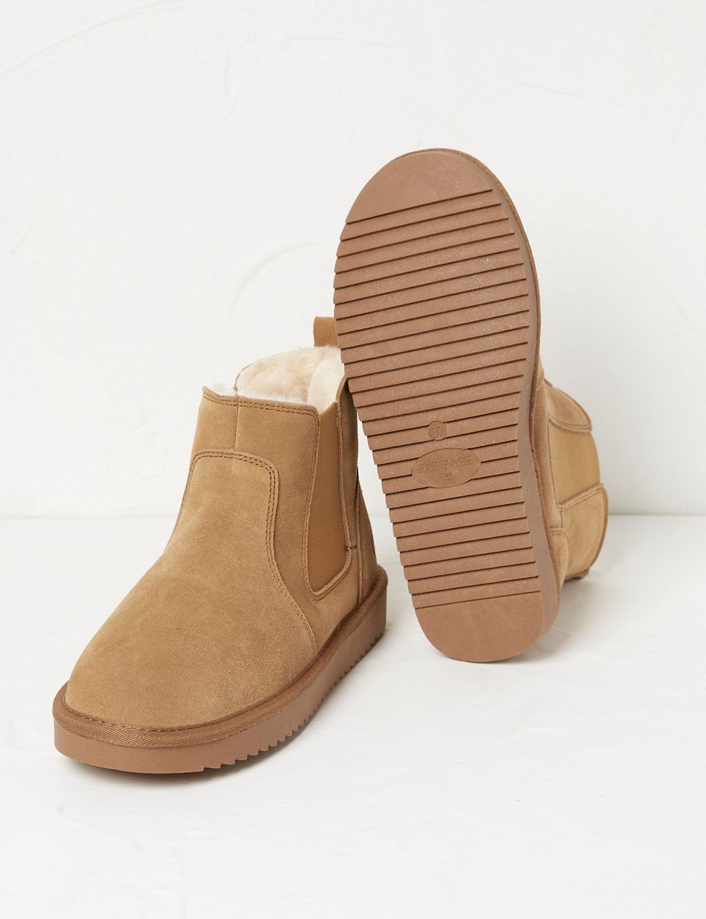 Suede Flat Chelsea Boots 1 of 3