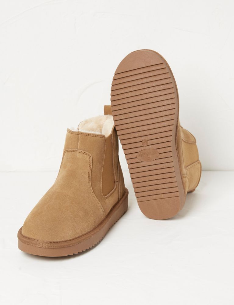 Suede Flat Chelsea Boots 2 of 3