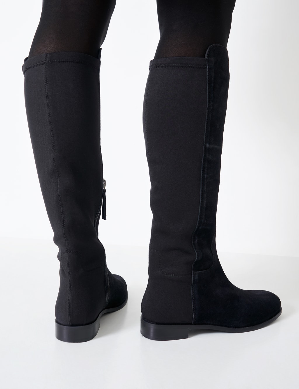 Flat grey suede boots cheap
