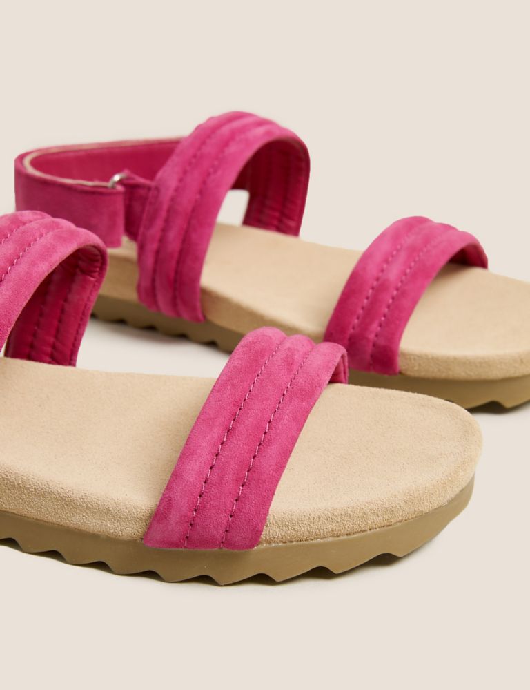 Suede Flat Sandals 4 of 5