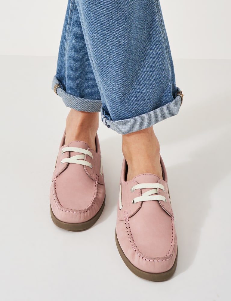 Suede Flatform Boat Shoes 1 of 5