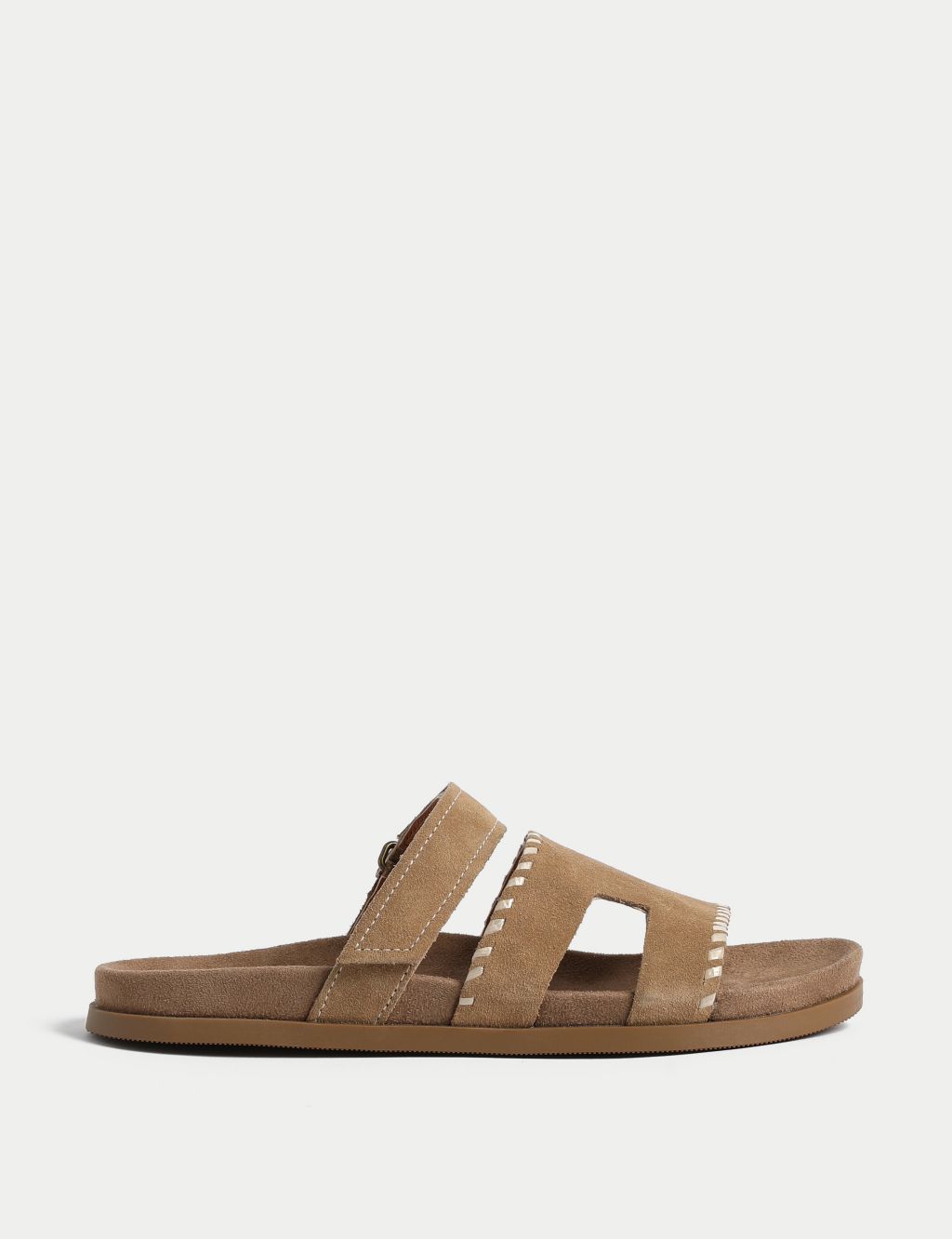 Suede Footbed Sandals 1 of 4