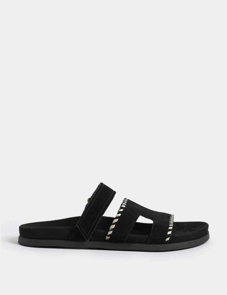 Suede Footbed Sandals 1 of 3