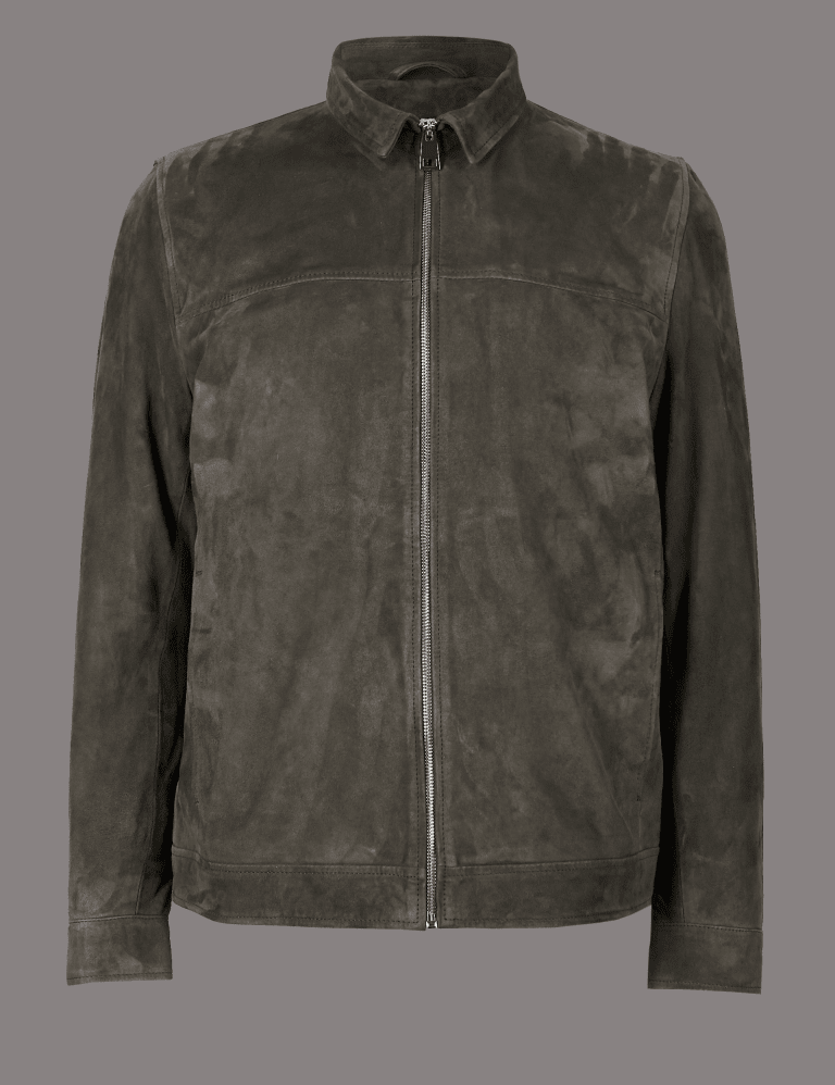 Suede Harrington Jacket 2 of 8