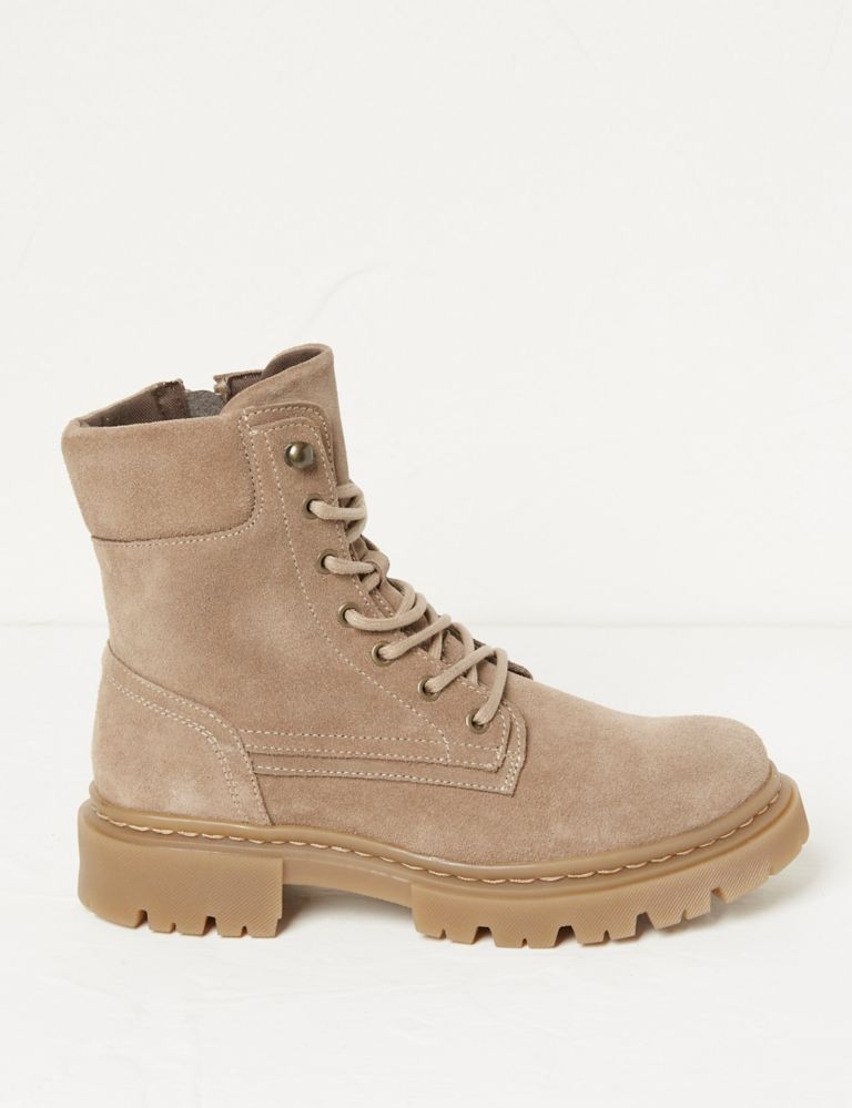 Suede Hiker Ankle Boots 1 of 5