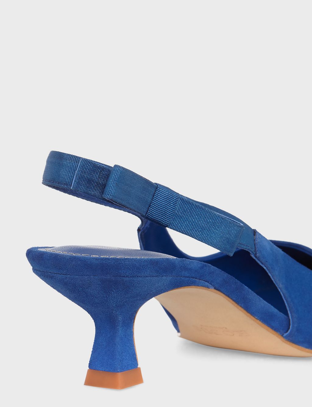Suede Kitten Heel Pointed Slingback Shoes 4 of 4