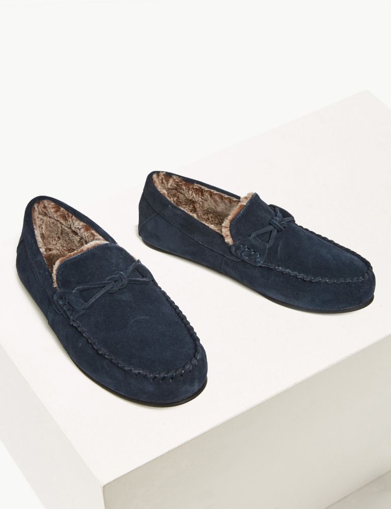 Suede Knot Saddle Moccasins 3 of 5