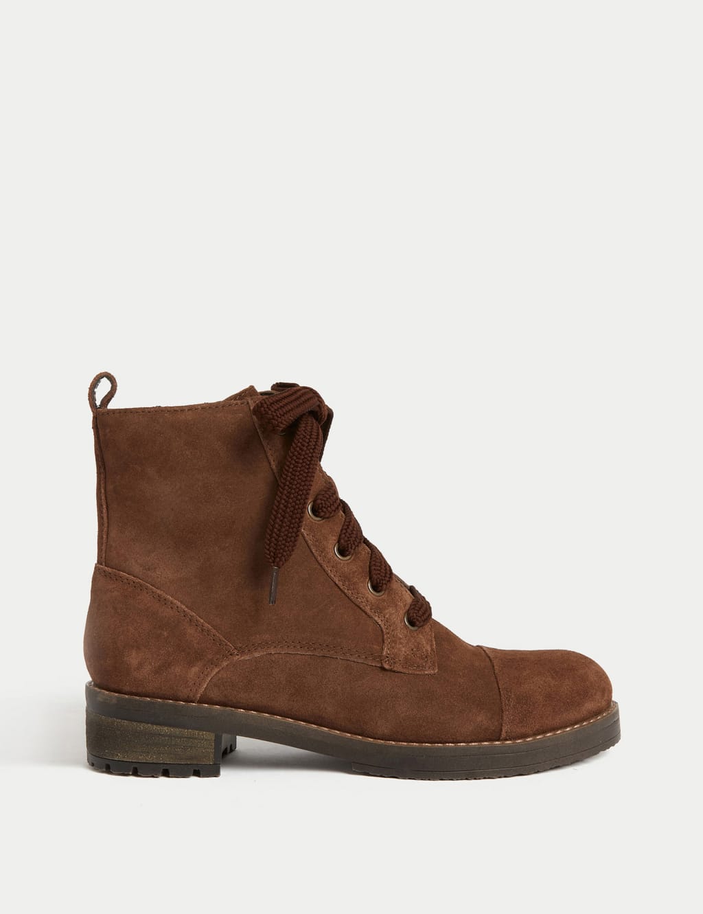 Suede Lace Up Ankle Boots M&S Collection M&S