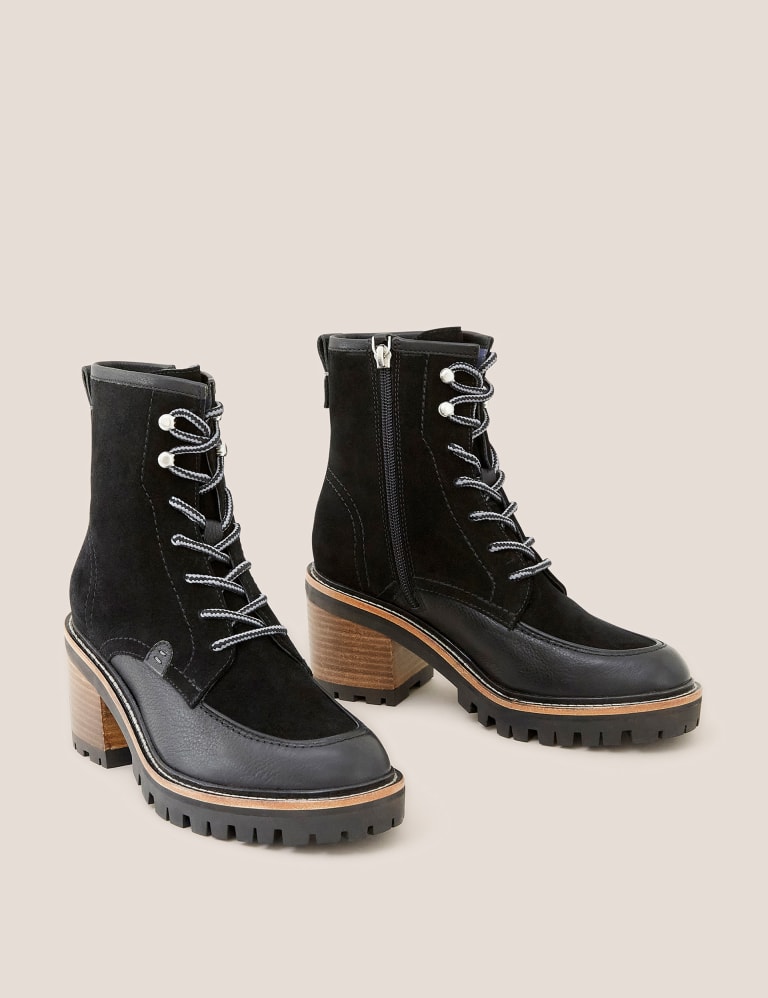 Suede lace up ankle boots womens best sale